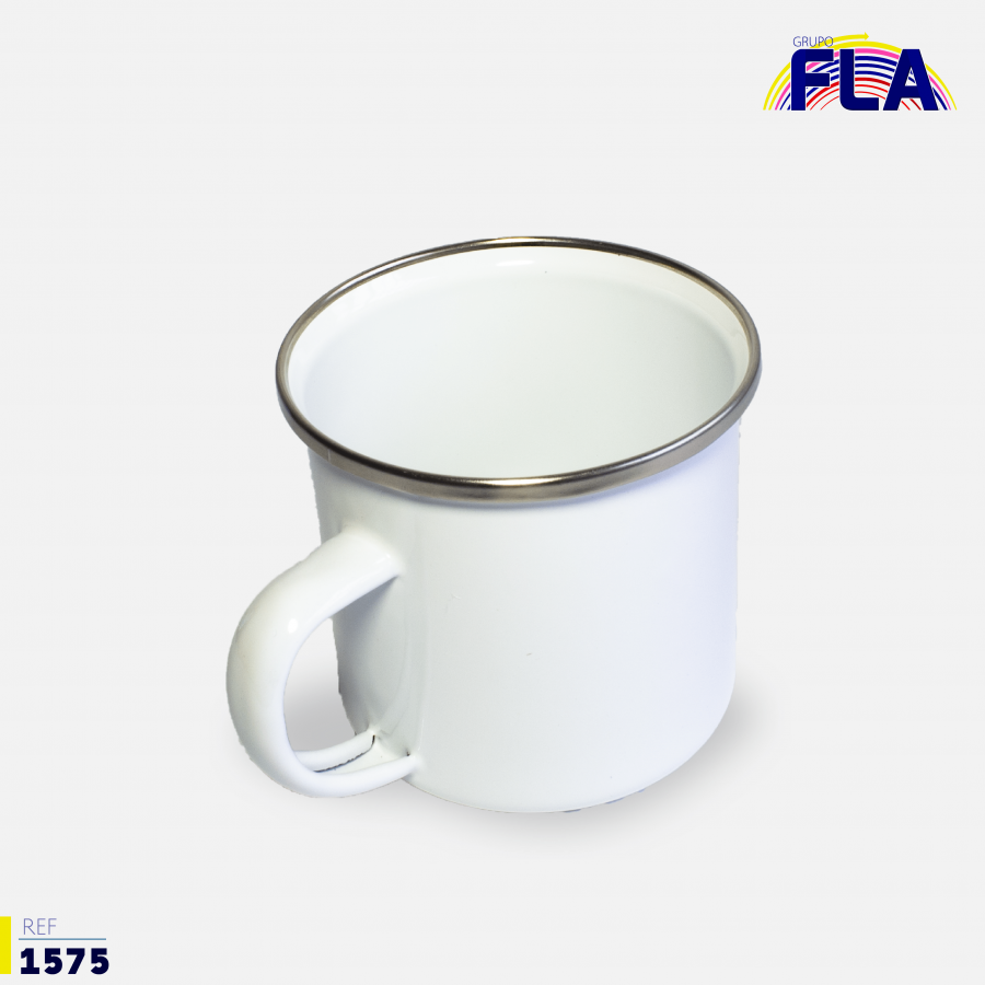 Taza Cerámica Tipo Peltre para Sublimar