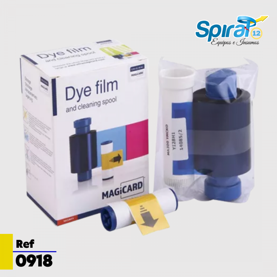 Cinta Magicard Ma250ymckok Color Negra En Reveso