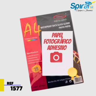 Papel Fotografico Adhesivo A4 - 135 Gramos(ip)