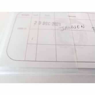 Escarapela Carnet Vacuna Satinada